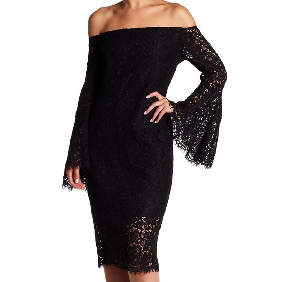 Bardot Dresses & Skirts - Bardot Solange Off Shoulder Lace Dress NEW